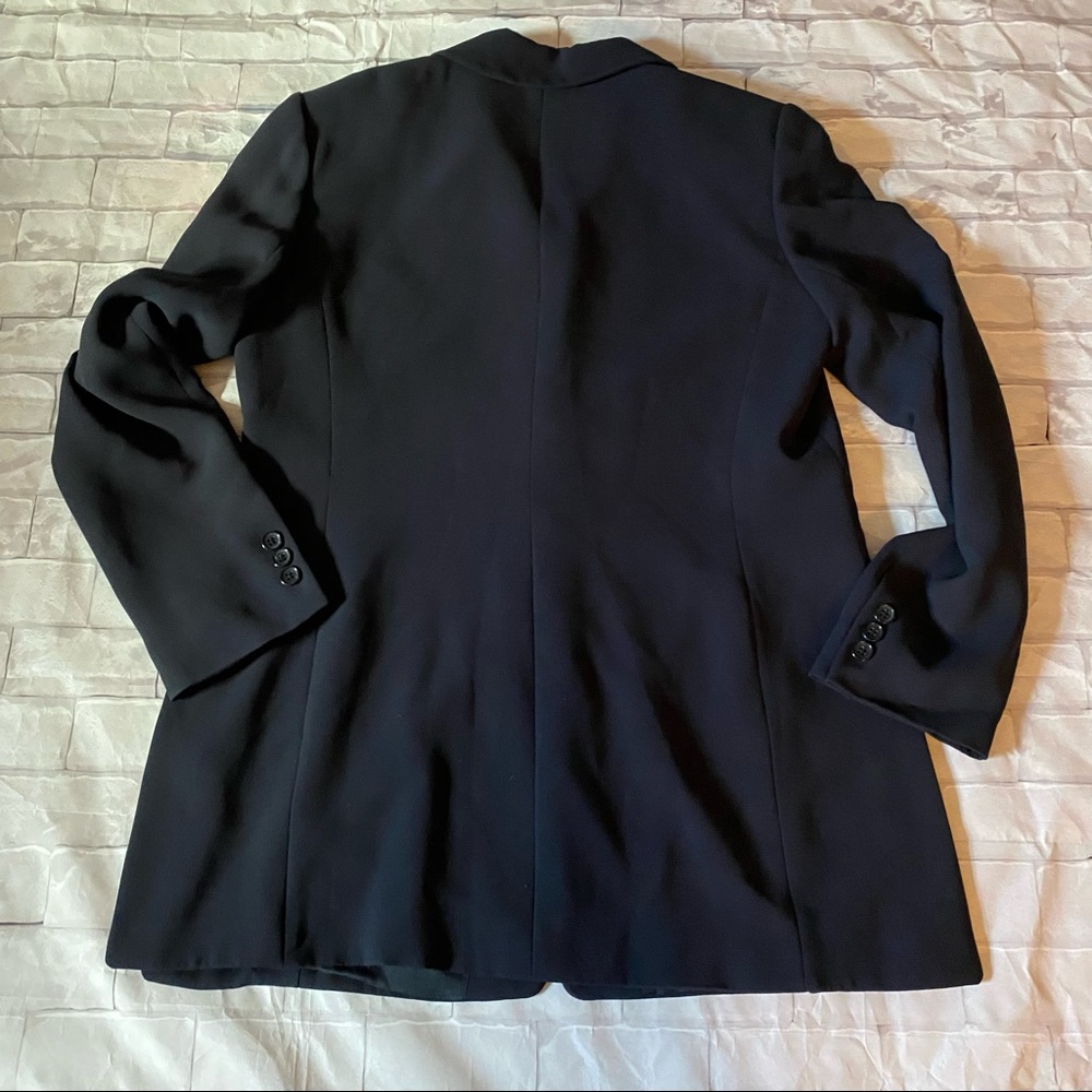 Linda allard Ellen Tracy blue 4 button blazer size 12 - Picture 10 of 13